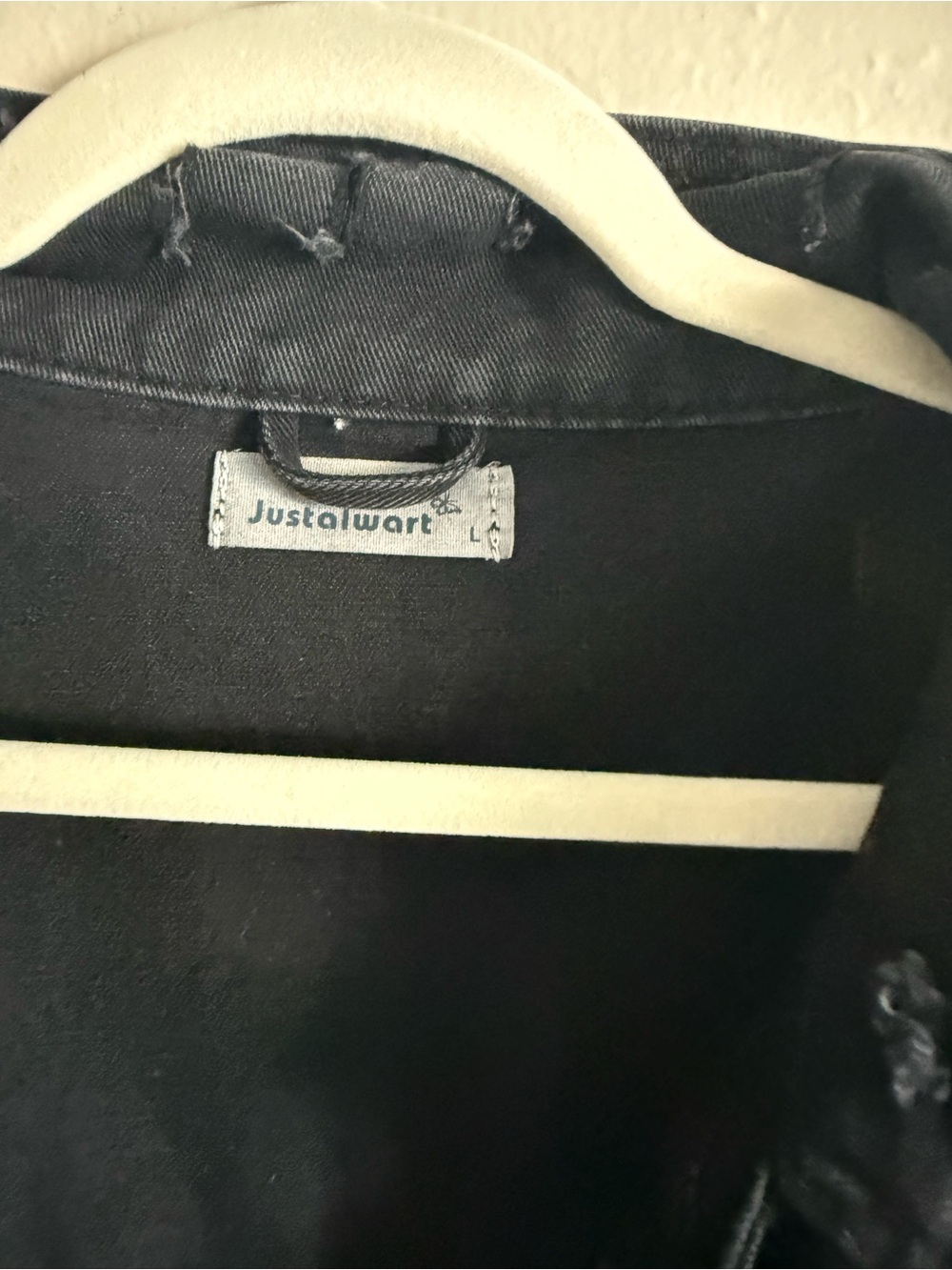 Black Denim Jacket - Women's Oversized Trucker - Picture 2 of 4